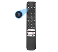 TCL Google TV Remote, RC813 para control de reemplazo de voz, para Android Mini-LED QLED 4K UHD Smart TV, con 6 botones de acceso directo para botones NEIFLX/Prime/YouTube/TCL/Apple TV