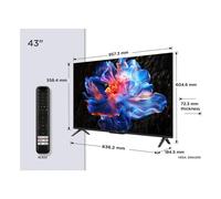TCL P6K 43P6K Televisor 109,2 cm (43") 4K Ultra HD Smart TV Wifi Metálico