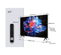 TCL P6K 43P6K Televisor 109,2 cm (43") 4K Ultra HD Smart TV Wifi Metálico