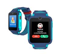 TCL MOVETIME Family Watch 2 Reloj Inteligente Niños - Azul | 4G Videollamadas | GPS en Tiempo Real | Monitor Actividad | Cámara 2MP | Botón SOS | IP65 | Control Parental
