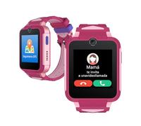 TCL MOVETIME Family Watch 2 Reloj Inteligente Niños - Rosa | 4G Videollamadas | GPS en Tiempo Real | Monitor Actividad | Cámara 2MP | Botón SOS | IP65 | Control Parental