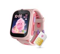 TCL MT48X 4G Reloj Inteligente para niños, Rosa cósmico, GPS, Llamadas LTE, botón de Emergencia, Impermeable 5 ATM, con Tarjeta SIM Telekom y cupón de Amazon de 30 €