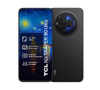 TCL NXTPAPER 60 Ultra 5G Smartphone - Negro | Pantalla 7,2" FHD+ 120Hz NXTPAPER 4.0 | Protección Ocular | Modo Tinta | 12 GB + 256 GB | Cámara Triple 50 MP OIS | Batería 5000 mAh | T-Pen Compatible
