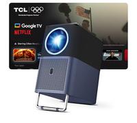 TCL Proyector A1s MTV, 600 lúmenes ISO, proyector portátil 1080P, Licencia de Netflix, WiFi y Bluetooth, 30.000 Horas de Vida útil, Enfoque automático