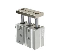 TCM12 TCL12 Compacto guía cilindro Hub 10-150 mm delgado con barra de tres ejes TCM12X50S TCL12X20S(12x40s)