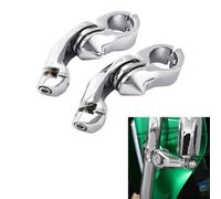 TCMT Kit de montaje de estribos de carretera 1-1/4" ángulo corto para Harley Touring Road King Street Glide Road Glide Electra Glide Softail Sportster Dyna