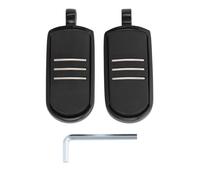 TCMT Reposapiés con incrustaciones de goma negra StreamLiner estriberas Compatible con Touring Dyna Sportster 883 1200