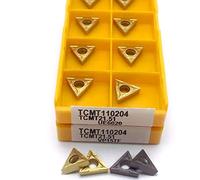 TCMT110204 VP15TF/UE6020/US735 herramienta CNC hoja de carburo triangular herramientas de torneado de Metal herramienta de fresado TCMT110204 hoja de coche|Tur(TCMT110204 VP15TF)