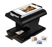 TCNEWCL Escáner de diapositivas negativo de 35 mm y películas móviles, conversor de diapositivas antiguas a imágenes digitales, escáner portátil y plegable con luz LED