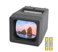 TCNEWCL Visor de Diapositivas de 35 mm para Diapositivas Antiguas, Proyector de Diapositivas 2 aumentos, Iluminado por LED para Diapositivas de 35 mm, Funciona con Pilas AAA (2 Pilas AAA Incluidas)