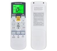 TCNOUMT Mando a distancia de repuesto AR-RY12 diseñado para aire acondicionado Fujitsu Ar-Rah2u Ar-Rah1u Ar-Rae2u Ar-Rae1u Ar-Ry3 Ar-Ry4 con retroiluminación
