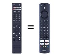 TCNOUMT Mando a distancia IR de repuesto para Toshiba CT-8565 UF3D apto para Ferguson TV F4320AFR F3220FR y JVC RM-C3255 RC39178 T-32CF230 LT-40CF330 LT-43CF330 (sin función de voz)