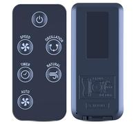 TCNOUMT Nuevo control remoto de repuesto compatible con ventilador de torre Rowenta Ventilador de piso silencioso VU6770