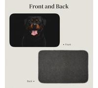 Tcoay Alfombra Antideslizante y Absorbente para baño, con Estampado de Perro Rottweiler.