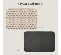 Tcoay Alfombra Antideslizante y Absorbente para baño, Ideal para Decorar el Suelo. Diseño con diseño de Perro Rhodesian Ridgeback, Color Canela.