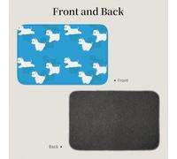 Tcoay Alfombra Antideslizante y Absorbente para baño, Ideal para la Entrada o para protegerse de Las Carreras de Perros Westie.