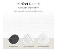 Tcoay Alfombra Antideslizante y Absorbente para baño, tapete de Entrada, Color Negro, con diseño de Cavalier King Charles Spaniel Dorado.