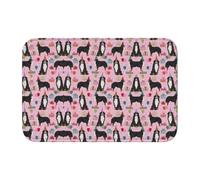 Tcoay Alfombra Antideslizante y Absorbente para baño, tapete de Entrada, diseño de Perro de montaña bernés, Ideal para Celebrar su cumpleaños.