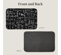 Tcoay Alfombra Antideslizante y Absorbente para baño, tapete de Entrada, fórmula física E=MC²