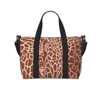 Tcoay Bolsa de playa reutilizable con pieles y cabezas de jirafa para mujer.