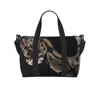 Tcoay Bolso de playa con diseño de serpiente pitón para mujer: bolsos de hombro reutilizables para viaje.