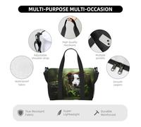 Tcoay Bolso de playa para mujer, diseño de Border Collie Stone Sweet Brown, reutilizable, para viaje y de mano.