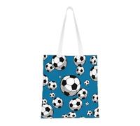 Tcoay Bolso de tela reutilizable para ir de compras, bolsa de mano para la compra, bolsa de hombro de lona multiusos,Fútbol americano