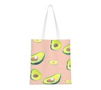 Tcoay Bolso de tela reutilizable para ir de compras, bolsa de mano para la compra, bolsa de hombro de lona multiusos,Muchas imágenes de aguacates para imprimir