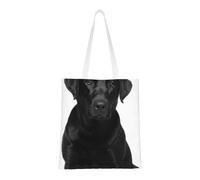 Tcoay Bolso de tela reutilizable para ir de compras, bolsa de mano para la compra, bolsa de hombro de lona multiusos,Perro Labrador Retriever