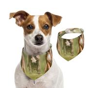 Tcoay Cachorros de Perro Boxer, Mascotas y Perros de Familia,Pañuelo con Babero para Mascotas, pañuelo para Perros y Gatos, Babero de Toalla, Bufanda Ajustable para Mascotas,M