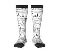 Tcoay Calcetines cálidos para adultos para hombres y mujeres, calcetines deportivos de poliéster, matemáticas, geometría, cálculo.