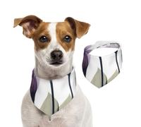 Tcoay Flores de Esperanza de Color Lavanda púrpura,Pañuelo con Babero para Mascotas, pañuelo para Perros y Gatos, Babero de Toalla, Bufanda Ajustable para Mascotas,M