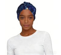 Tcoay Neurología de neuronas 3D, turbante para mujer, gorro con nudo suave, pañuelo bohemio para la cabeza, pasamontañas elástico