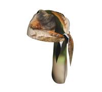 Tcoay Pasamontañas, bandana, gorro ajustable para secado rápido, protección solar, deportes, Yorkshire Terrier, Bokeh, perros lindos, pared