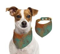 Tcoay Pátina de Cobre Rica y Moderna, metálica,Pañuelo con Babero para Mascotas, pañuelo para Perros y Gatos, Babero de Toalla, Bufanda Ajustable para Mascotas,S
