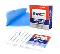 TCP Global - Paños de adherencia superior Pure Blue - Trapos de adherencia (caja de 6) - Pintores de automóviles de grado profesional - Elimina el polvo, partículas de lijado, limpia superficies - Sin