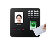 TCP/IP USB Biométrico Huella Dactilar Reconocimiento Facial Empleado Tiempo de Asistencia Máquina Reloj de Tiempo Dispositivo Registrador(Color:BK100-B-IC)