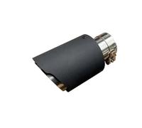 TCPCHKHOPP Doble Terminal Escape Silenciador De Tubo De Escape Universal De Fibra Carbono Acero 1 Unidad Punta Trasera Embellecedora Fibra De Carbono Doble Punta Escape(54mm IN-89mm out)