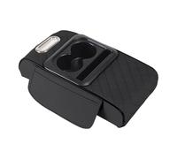 TCPCHKHOPP Listón Salpicadero Compartimento Central para Coche Caja Almacenamiento con Reposabrazos Organizador Cojín Elevación Portavasos Accesorios Interiores Moldura Interior(1)