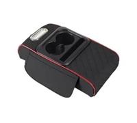 TCPCHKHOPP Listón Salpicadero Compartimento Central para Coche Caja Almacenamiento con Reposabrazos Organizador Cojín Elevación Portavasos Accesorios Interiores Moldura Interior(1)
