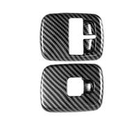 TCPCHKHOPP Listón Salpicadero para Smart 453 para Fortwo para Forfour 2015 +Pegatina Decorativa Botón Interruptor Control Ventana Coche Cubierta Fibra Carbono Embellecedor Moldura Interior