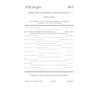 TCR Singles 36-1 Qing China and Modern International Law