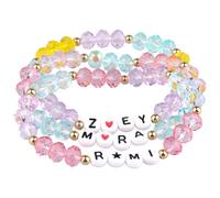 TCRZHHRX Pulseras de Cuentas de K-p0p , Pulseras de la Amistad Superpuestas, Ideales para Niñas y Mujeres, Accesorios para Regalar a Amantes de Anime (B-3PCS)