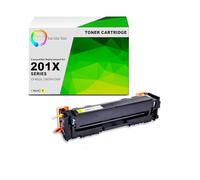 TCT Premium Compatible CF402 X amarillo cartucho de tóner para el HP 201 X Serie - 2300 yield- funciona con el HP Color LaserJet Pro M252dw, M252 N, MFP M277dw, M277 N