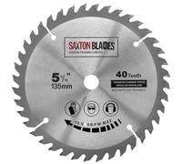 TCT13540T Saxton TCT - Hoja de sierra circular para madera (135 mm x 12,7 mm de diámetro x 40T, para Bosch Makita Dewalt