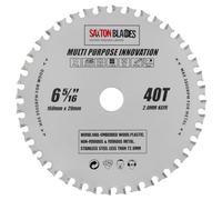 TCT16040TMPT Saxton TCT - Hoja de sierra circular multiusos (160 x 40 x 20 mm, anillo de 16 mm), para madera y metal, compatible con Festool Bosch Dewalt, etc