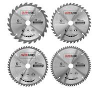TCT165MXDSK Saxton TCT Hojas de sierra circulares de madera 165 mm x 20 mm (anillo de 16 mm) Paquete D Compatible con Bosch Makita Dewalt, etc