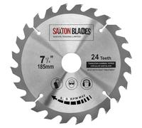 TCT18524T Saxton TCT - Hoja de sierra circular para madera (185 mm x 30 mm, 24 dientes, para sierras Bosch, Makita, Dewalt, compatible con sierras de 190 mm)