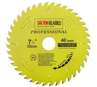TCT18540TPRO Saxton Professional Range TCT Circular Saw Rule, hoja de 185 mm x 40 t x 30 mm de diámetro, anillos reductores de 16, 20, 25 mm. Compatible con Bosch Makita Dewalt, etc