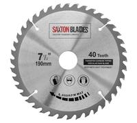 TCT19040T Saxton TCT - Hoja de sierra circular para madera, 190 mm x 30 mm x diámetro x 40 T para Bosch Makita Dewalt